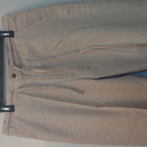 The Havanera Co. Cream Linen/Cotton Summer Pants  36-38"/31.5"